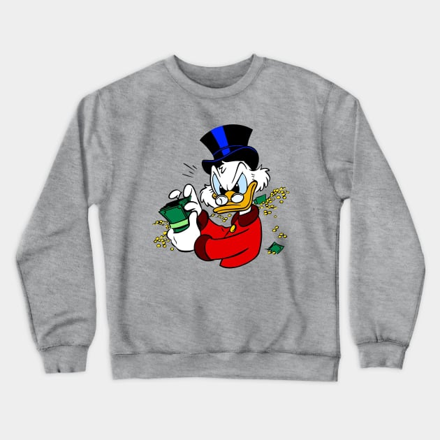 Scrooge McDuck Crewneck Sweatshirt by frankbotello22